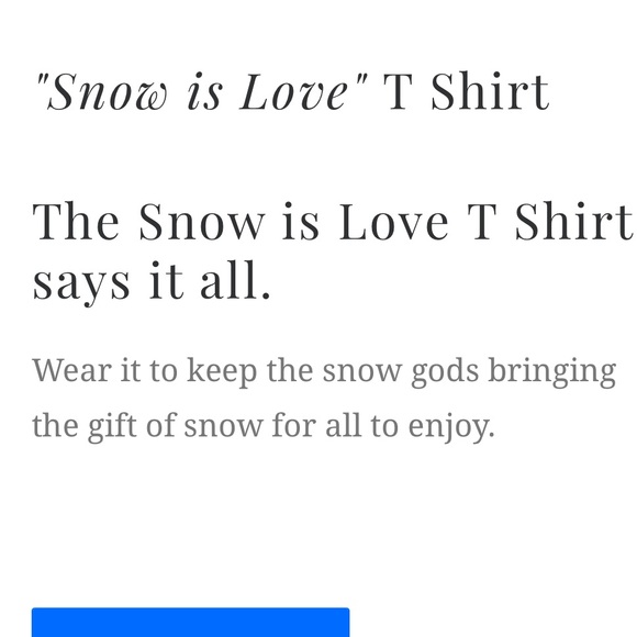Alp N Rock Snow is Love T Shirt - Picture 6 of 6